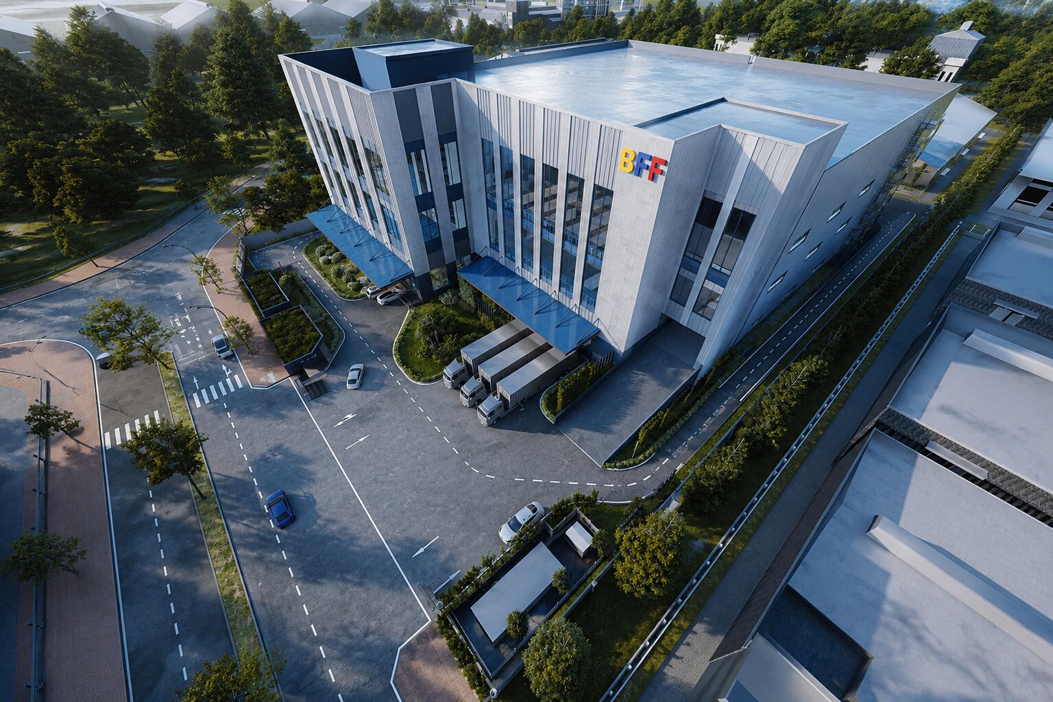 BFF Factory aerial render